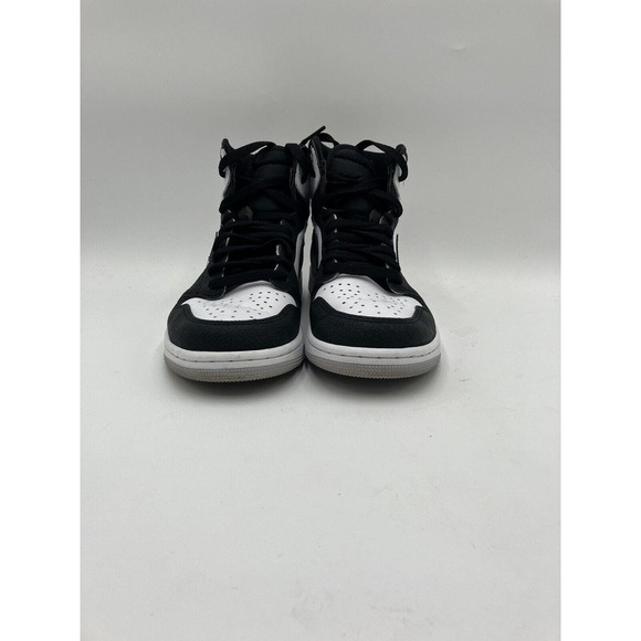 PRE-OWNED Nike Air Jordan 1 Retro High OG Men's Basketball Shoes Black US Size 8 - Picture 5 of 13